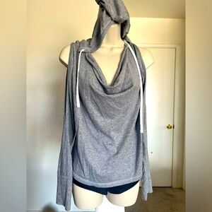 Zumba brand long sleeve with slits and hoodie